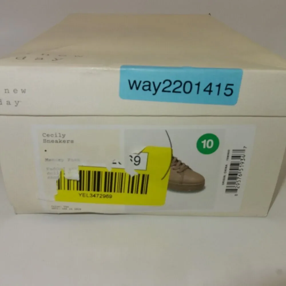 A New Day Cecily Sneakers Tan Shoes Memory Foam Women's Size 10 NEW